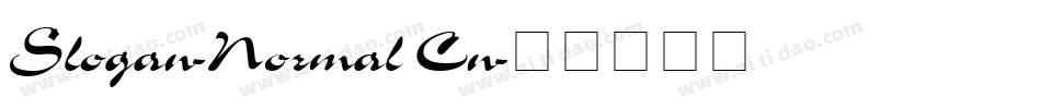 Slogan-Normal Cn字体转换